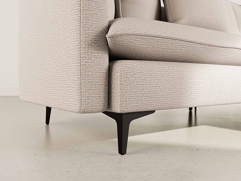 Madison - Right Corner Sofa - 4 Seater - Textured Fabric - Beige