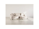 Madison - Right Corner Sofa - 4 Seater - Textured Fabric - Beige
