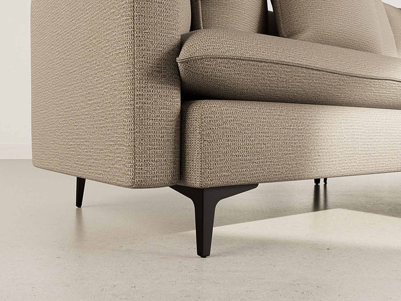 Madison - Right Corner Sofa - 4 Seater - Textured Fabric - Taupe