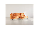 Madison - Right Corner Sofa - 4 Seater - Textured Fabric - Terracotta