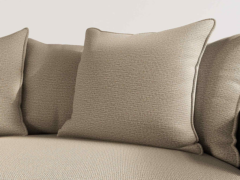 Madison - Right Corner Sofa - 4 Seater - Textured Fabric - Taupe