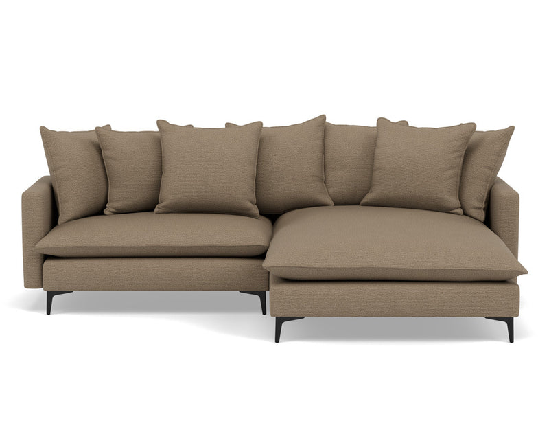 Madison - Right Corner Sofa - 4 Seater - Textured Fabric - Taupe