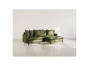 Madison - Right Corner Sofa - 4 Seater - Textured Fabric - Green