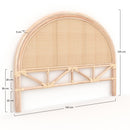 Tête de lit Néora en rotin et cannage 140 cm