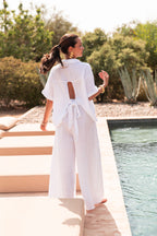 MAËLYNE Blanco - Pantalón palazzo
