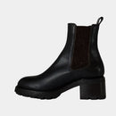 Chelsea Boots Ann Tuil Magenta - Cuir Marron