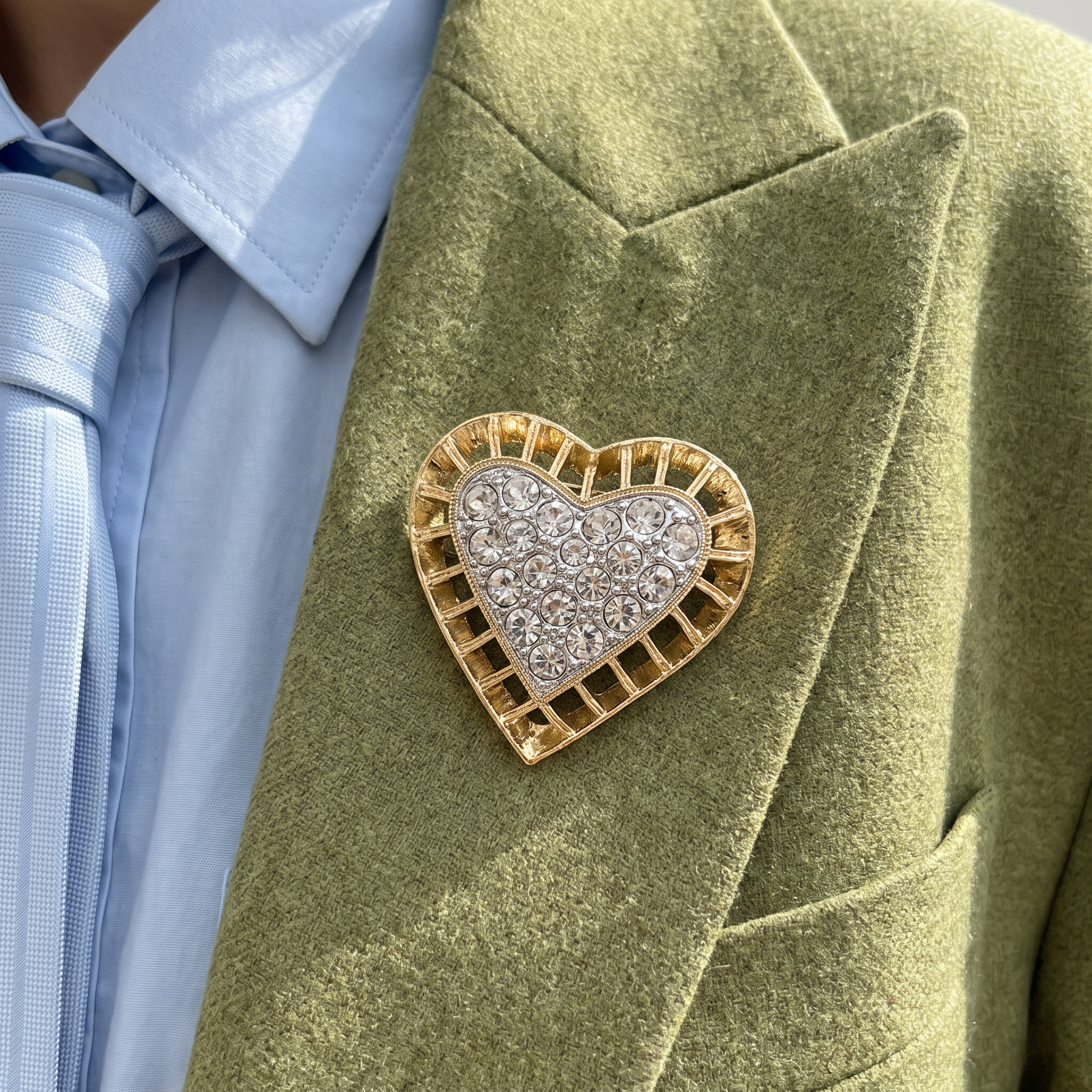 Vintage Nina Ricci Heart Brooch