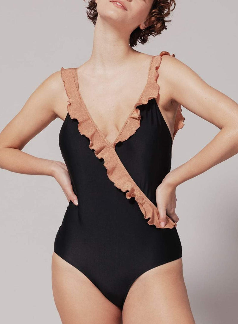 Maillot De Bain Une Pièce Pina - Black Cooper
