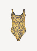 Versace - Maillot De Bain Une Pièce À Imprimé Barocco - Or - Femme