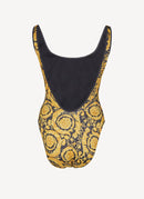 Versace - Maillot De Bain Une Pièce À Imprimé Barocco - Or - Femme