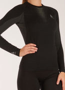 Odlo - Maillot Manches Longues Performance Warm - Black Grey - Femme