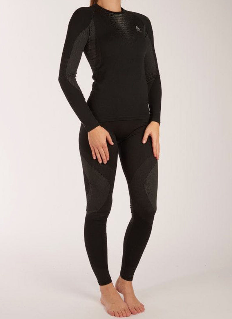 Odlo - Maillot Manches Longues Performance Warm - Black Grey - Femme