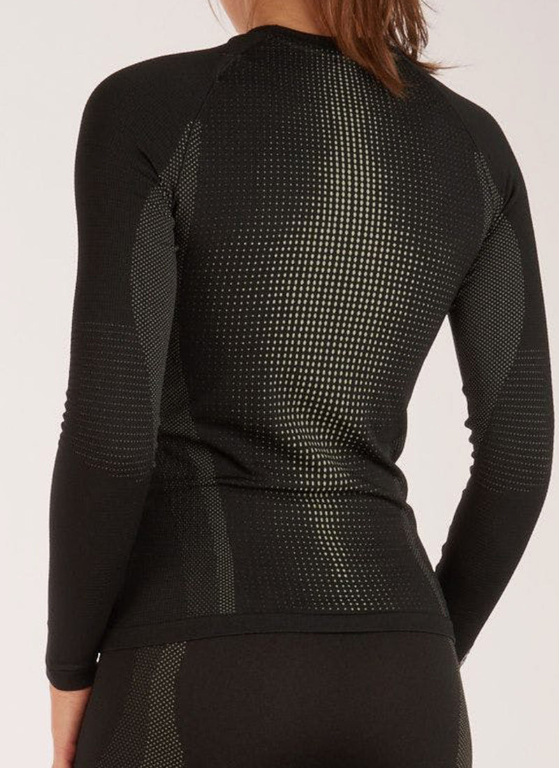 Odlo - Maillot Manches Longues Performance Warm - Black Grey - Femme