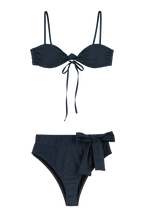 Top De Bañador Conta Lurex Marino
