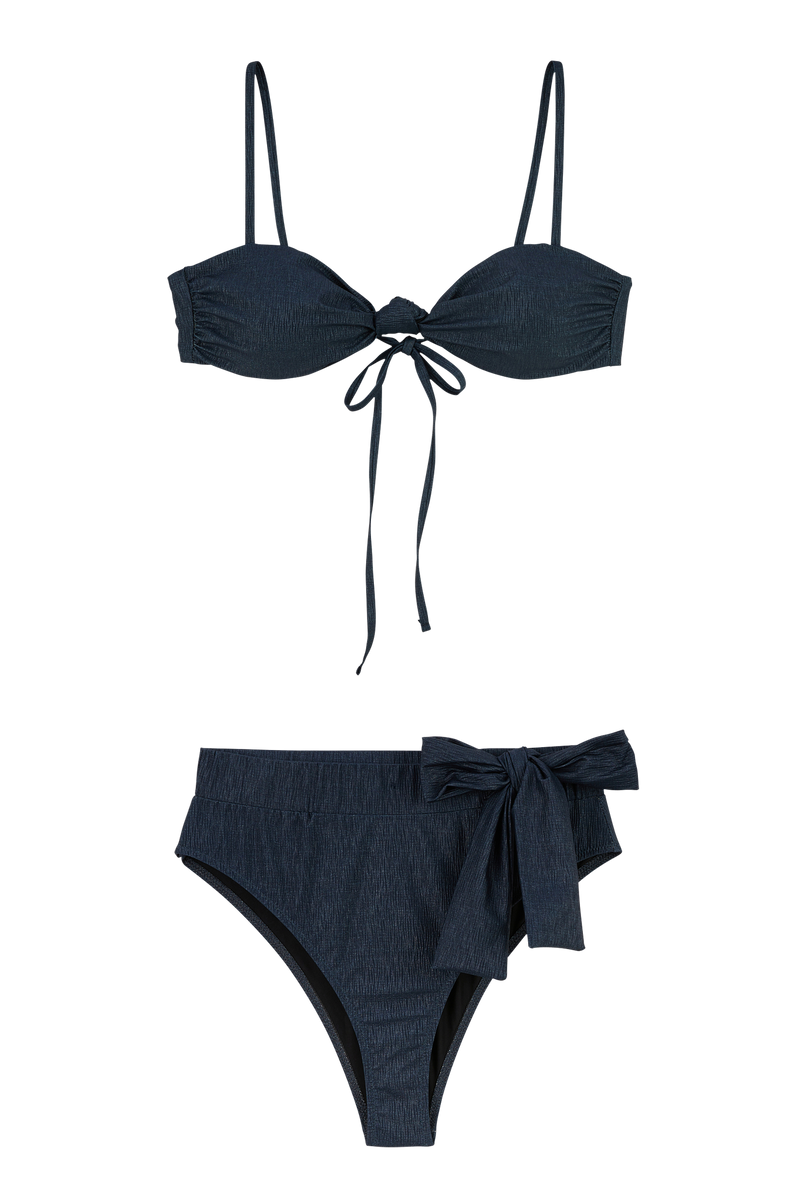 Haut De Maillot Conta Lurex Marine