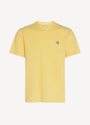 Maison Kitsune - Fox Head Patch Classic Tee-Shirt - Soft Yellow - Homme