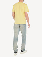 Maison Kitsune - Camiseta Clásica con Parche Fox Head - Amarillo Suave - Hombre