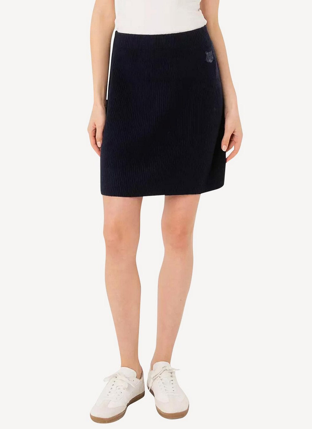 Maison Kitsune - Eyelet Skirt - Black - Femme