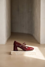 Maite Mary Janes - Burgundy