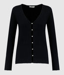 Majestic Filatures - Gilet Métal Noir - Femme