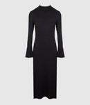 Majestic Filatures - Robe Longue Métal Noir - Femme