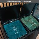 Poubelle À Pédale Tri Sélectif Major - 60L - Noir