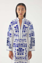 Robe Longue Mamie - Bleu