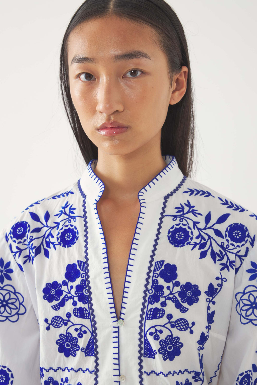 Robe Longue Mamie - Bleu