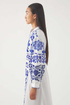 Robe Longue Mamie - Bleu