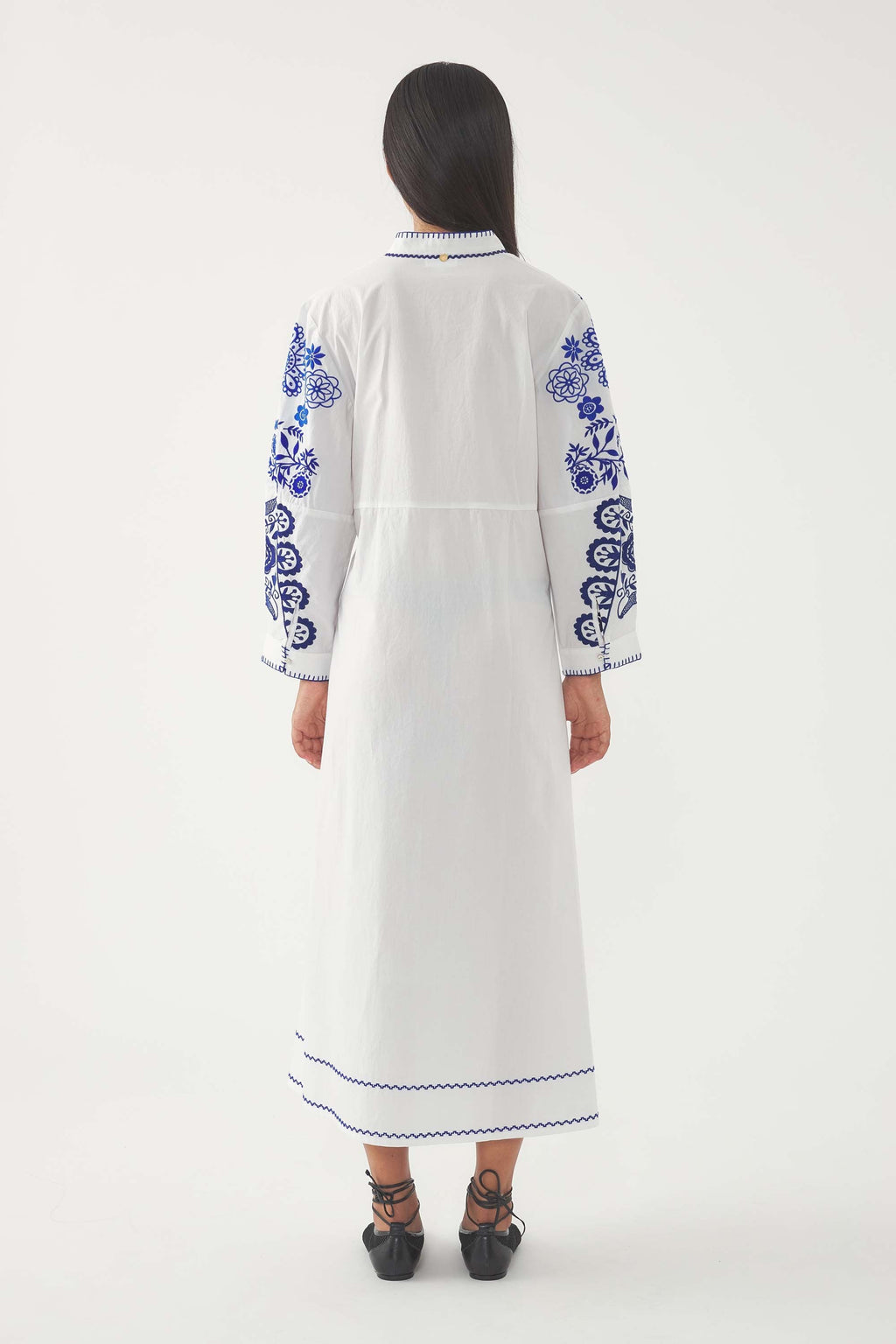 Robe Longue Mamie - Bleu