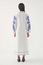 Robe Longue Mamie - Bleu