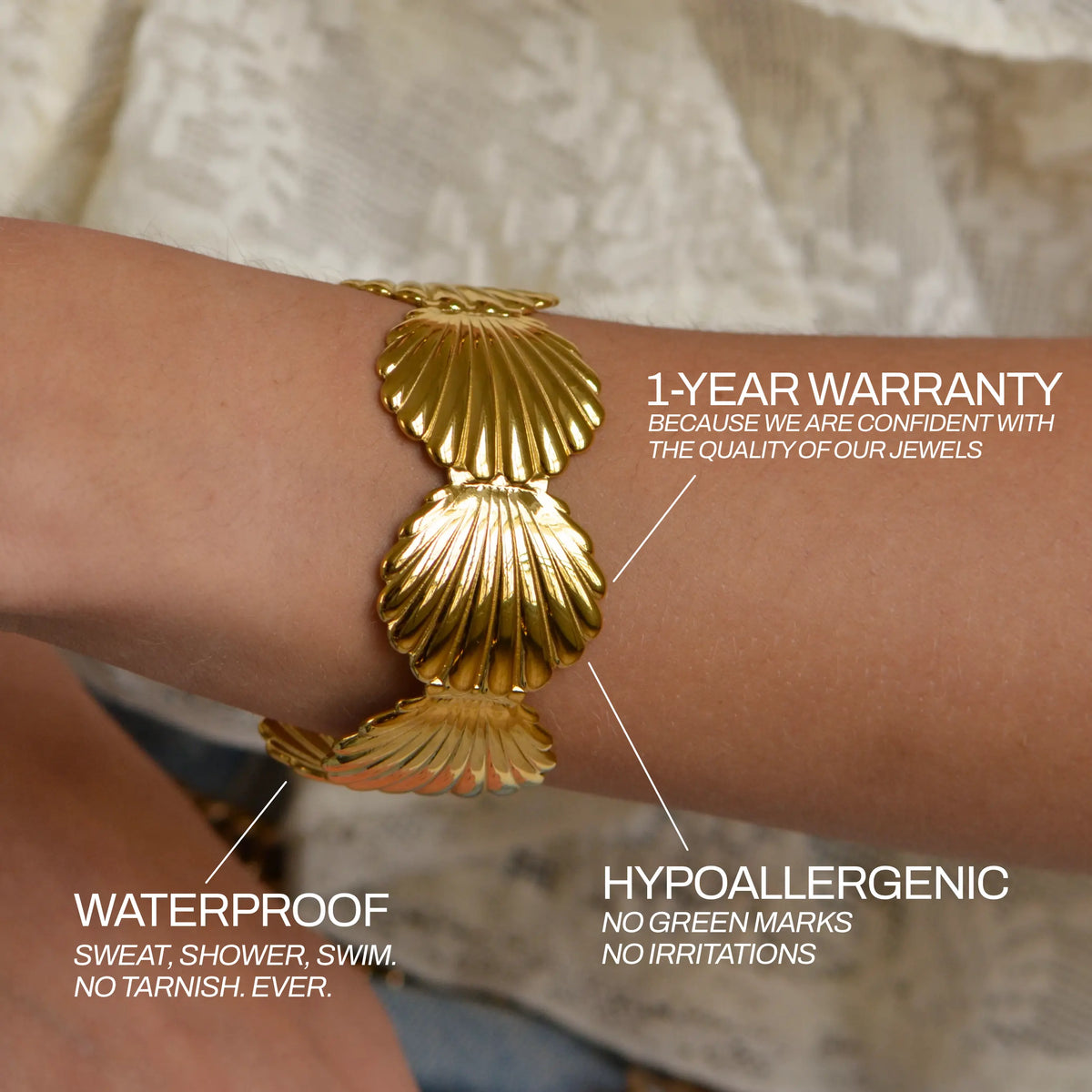 Seashell Cuff Bracelet