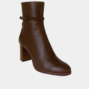 Bottines Ann Tuil Manege Bis - Cuir/Velours Camel Cuoio