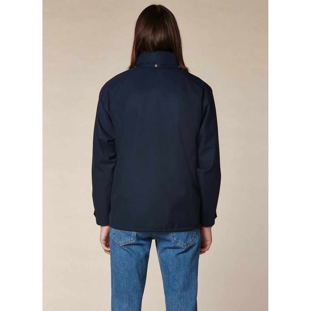 Fursac - Manteau En Coton Déperlant - Marine