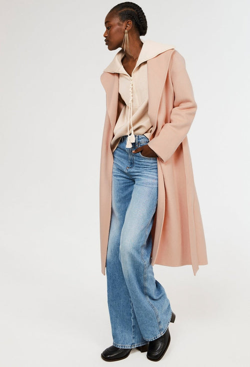 Claudie Pierlot - Abrigo elegante - Rosa pálido