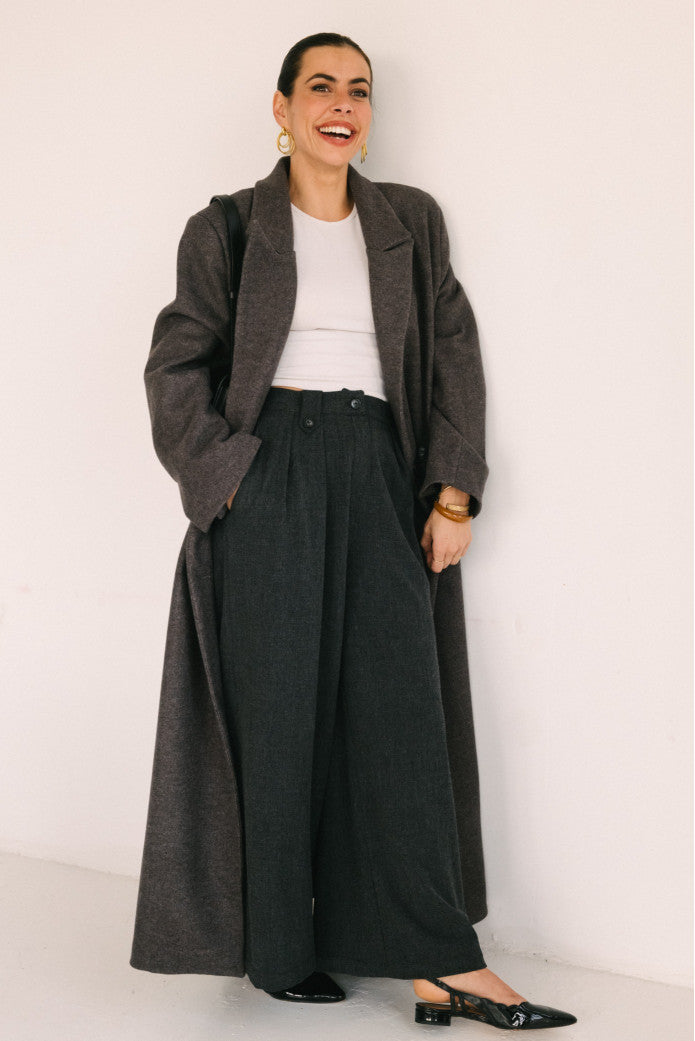 Manteau Mandarine Cappotto Gris