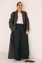 Manteau Mandarine Cappotto Gris