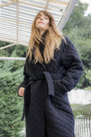 Plume Paris - Abrigo largo Neptune - Negro