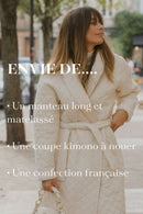 Plume Paris - Abrigo largo Neptune - crudo