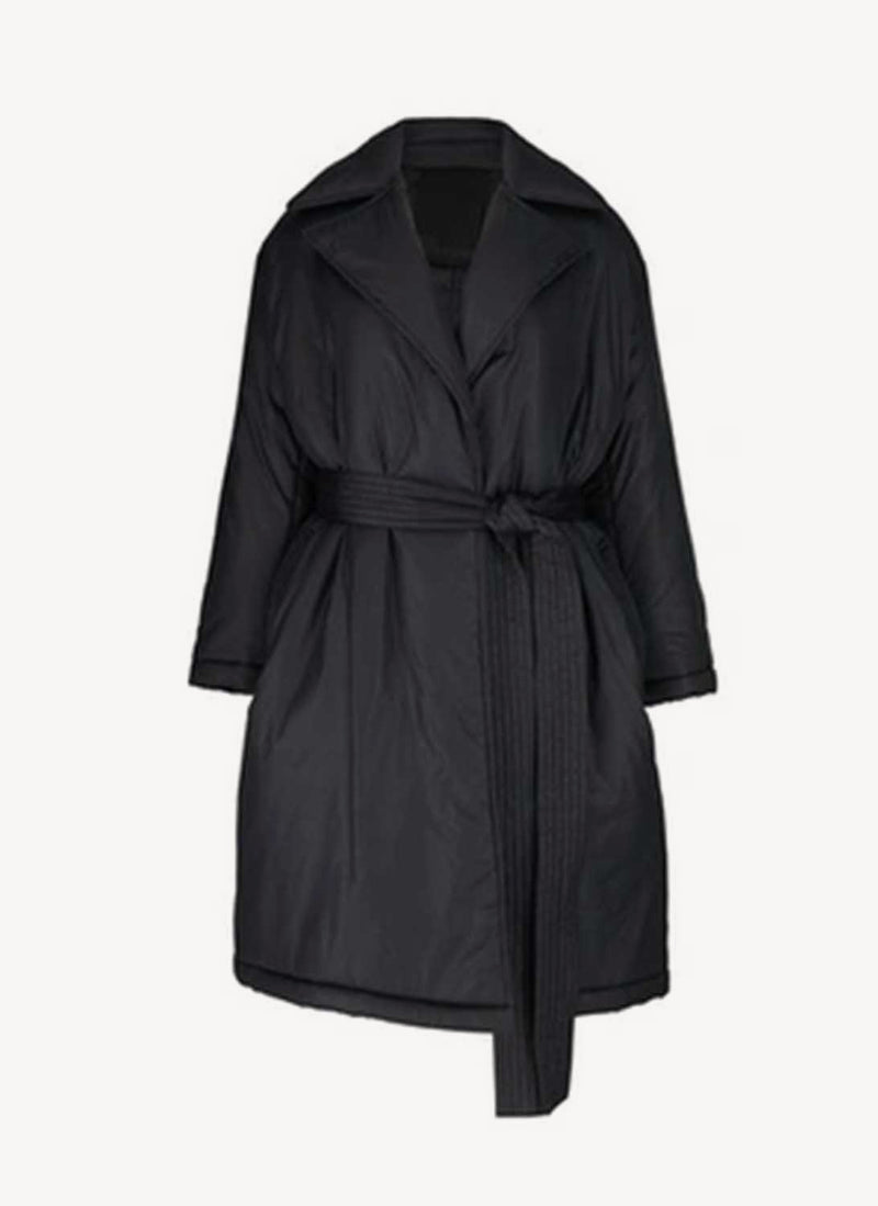 Red Valentino - Manteau Padded Trench Coat - Black - Femme