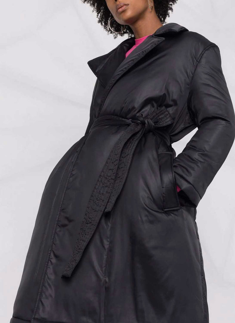 Red Valentino - Manteau Padded Trench Coat - Black - Femme