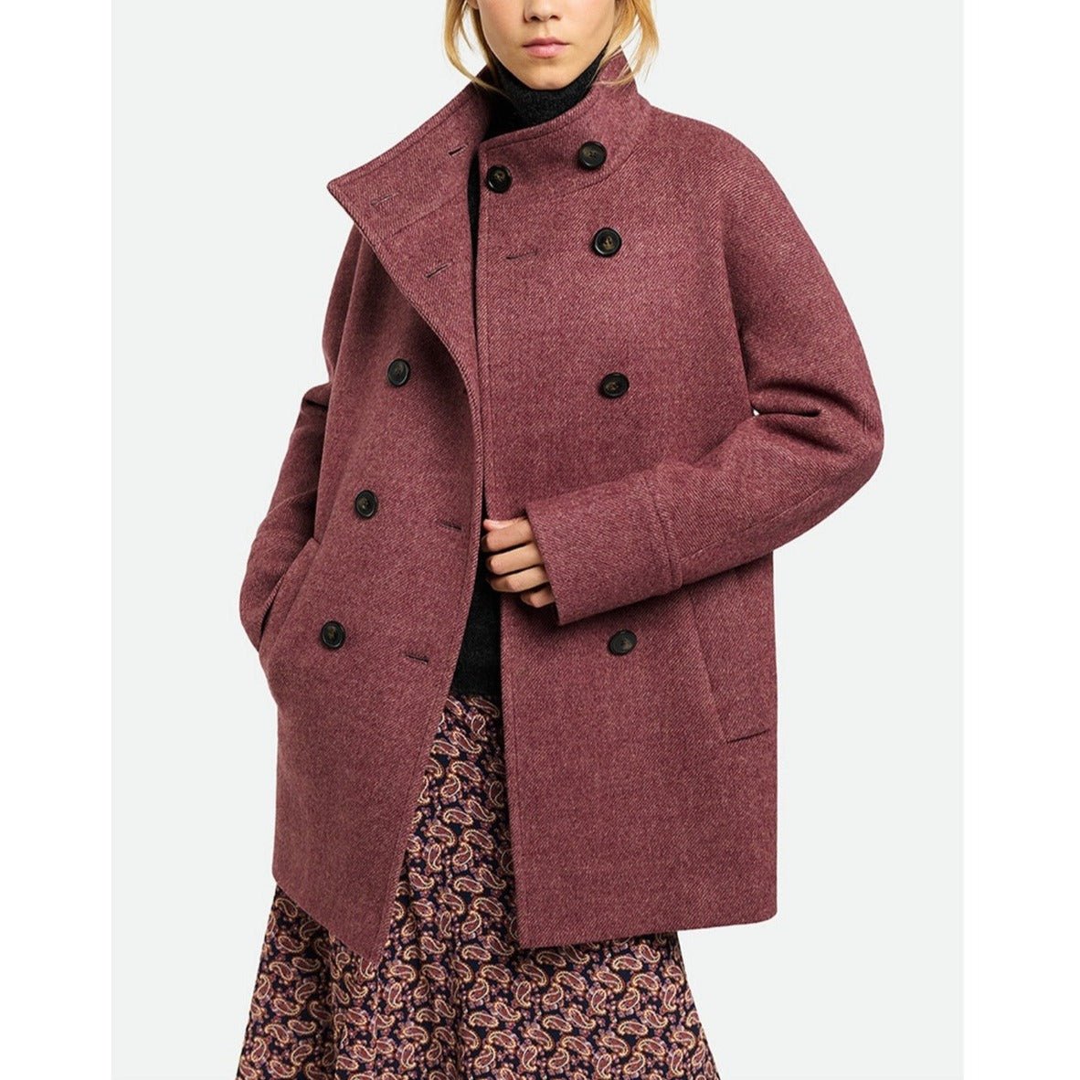 Pallenis Coat - Bordeaux