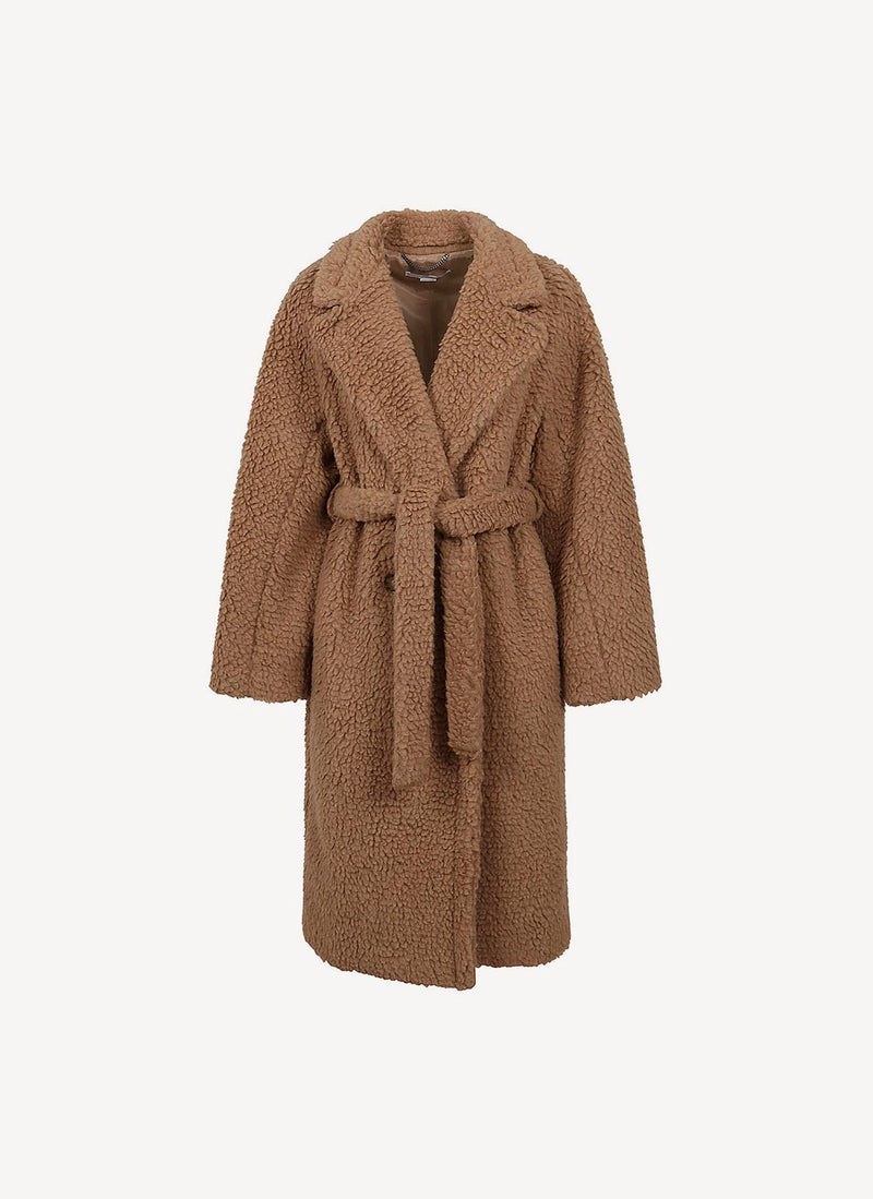 Stella Mccartney - Manteau Teddy Coating - Beige - Femme