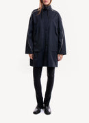 Nina Ricci - Manteau À Détails Zippés - Dark Navy - Femme