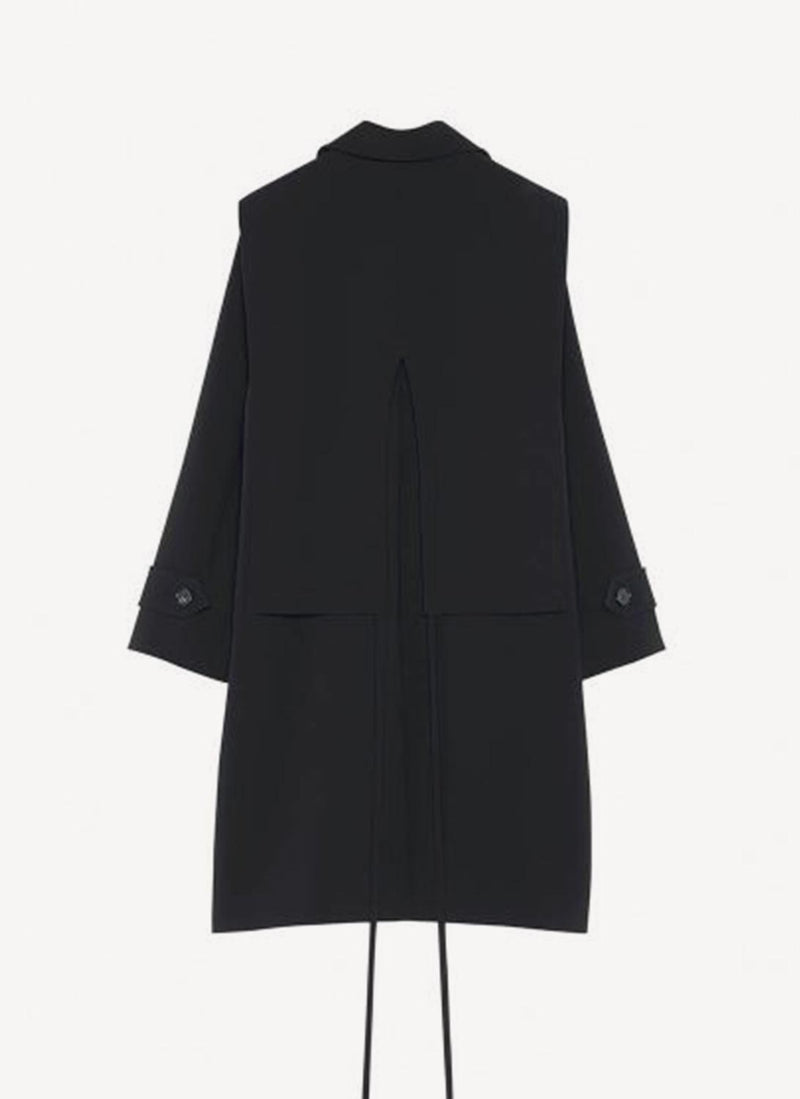 Nina Ricci - Trench En Gabardine Recyclée - Noir - Femme