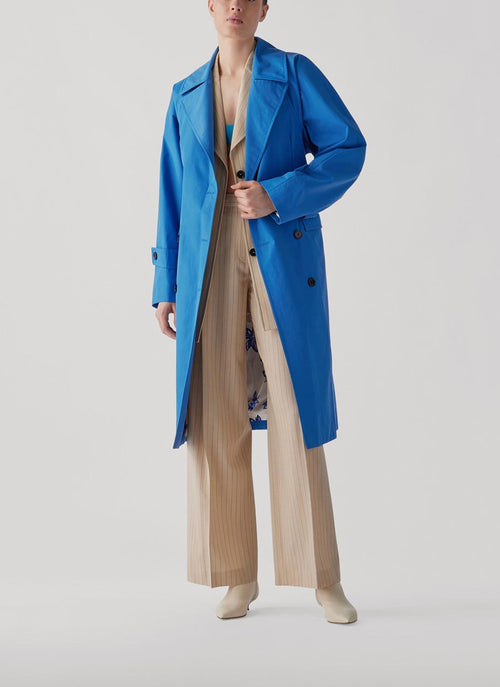 Nina Ricci - Manteau À Col À Revers - Bleu Roi - Femme