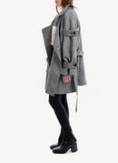 Nina Ricci - Manteau En Laine - Noir, Naturel - Femme