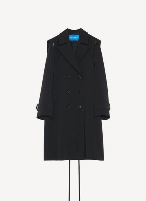 Nina Ricci - Trench En Gabardine Recyclée - Noir - Femme