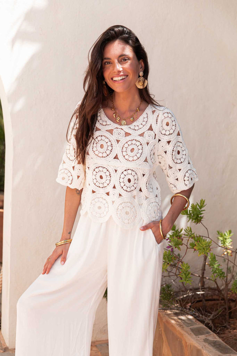 MARCEL White - Crochet Top