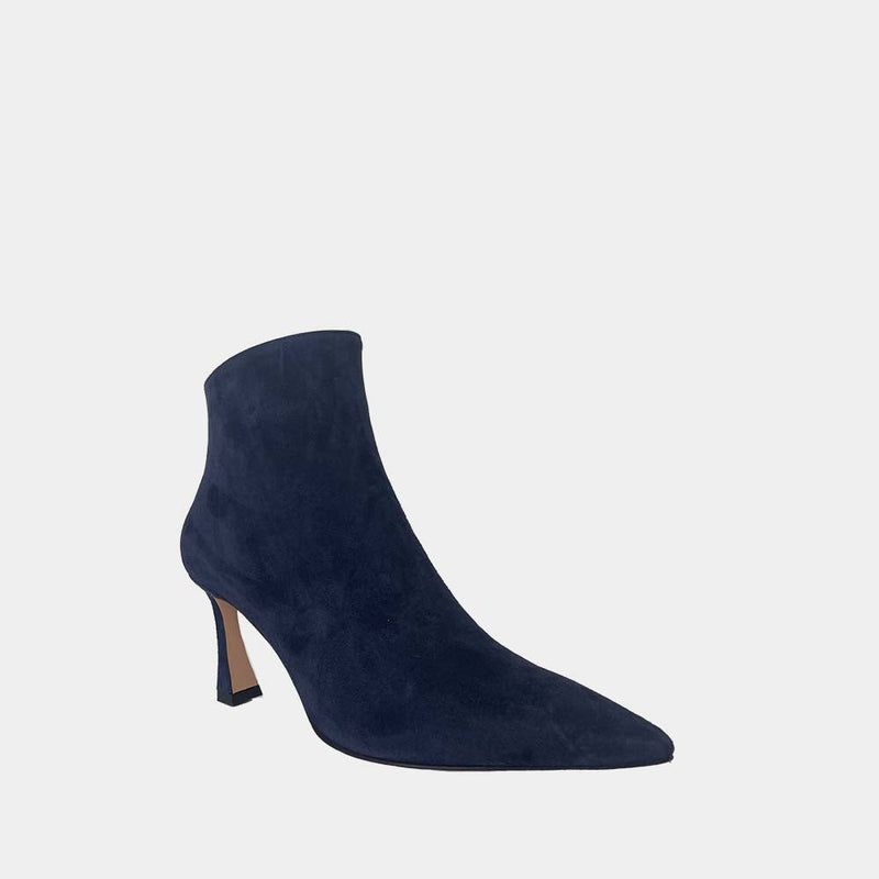 Bottines Ann Tuil Marcia-Eli705 - Velours Bleu